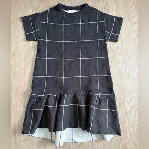 ZARA Classic Windowpane Knitwear Dress